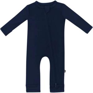 imageKYTE BABY Unisex Rayon Made From Bamboo Zippered Rompers 024 MonthsNavy