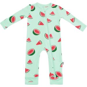 imageKYTE BABY Unisex Rayon Made From Bamboo Zippered Rompers 024 MonthsWatermelon