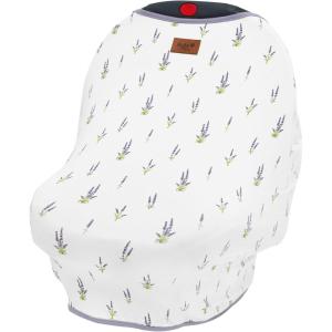 imageKYTE BABY Unisex Rayon Made from Bamboo Car Seat Cover ButterflyLavender