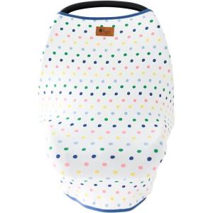 imageKYTE BABY Unisex Rayon Made from Bamboo Car Seat Cover ButterflySpring Polka Dots