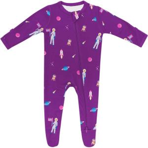 imageKYTE BABY Unisex Zipper Closure Footies Rayon Made From Bamboo 024 MonthsBarbie Astronaut