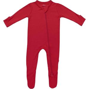 imageKYTE BABY Unisex Zipper Closure Footies Rayon Made From Bamboo 024 MonthsCardinal