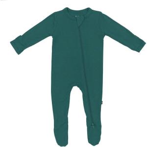 imageKYTE BABY Unisex Zipper Closure Footies Rayon Made From Bamboo 024 MonthsEmerald