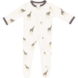 imageKYTE BABY Unisex Zipper Closure Footies Rayon Made From Bamboo 024 MonthsGiraffe