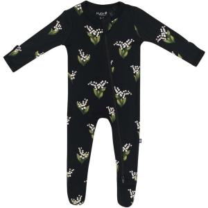 imageKYTE BABY Unisex Zipper Closure Footies Rayon Made From Bamboo 024 MonthsMidnight Lily