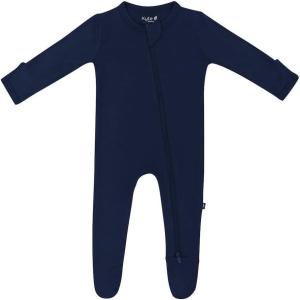 imageKYTE BABY Unisex Zipper Closure Footies Rayon Made From Bamboo 024 MonthsNavy