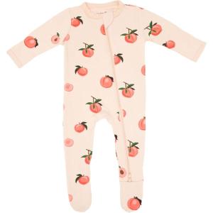 imageKYTE BABY Unisex Zipper Closure Footies Rayon Made From Bamboo 024 MonthsPeach