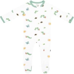 imageKYTE BABY Unisex Zipper Closure Footies Rayon Made From Bamboo 024 MonthsThe Very Hungry Caterpillar and Friends