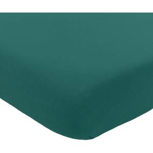 imageKyte Baby Soft Crib Sheet  Standard Fitted Crib Sheet Made with Rayon from Bamboo UltraGentle and Breathable Rust Rainbow on OatEmerald