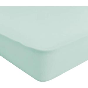 imageKyte Baby Soft Crib Sheet  Standard Fitted Crib Sheet Made with Rayon from Bamboo UltraGentle and Breathable Rust Rainbow on OatGreen