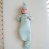 imageKYTE BABY Knotted Gown with Hat SetSage