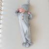 imageKYTE BABY Knotted Gown with Hat SetStorm