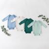 imageKYTE BABY Soft Bamboo from Rayon Long Sleeve Unisex Bodysuit 024 MonthsSage