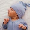 imageKYTE BABY Unisex Bamboo Rayon Baby Beanie Soft Knotted CapSlate