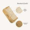 imageKyte BABY Bamboo 3Piece Brush Set  1 Goat Hair Brush 1 Wooden Bristle Brush and 1 Bamboo Comb