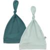 imageKYTE BABY Bamboo Rayon Baby Beanie Hats Soft Knotted Caps  2 PackEmeraldSage