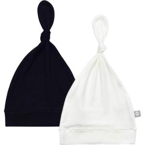 imageKYTE BABY Bamboo Rayon Baby Beanie Hats Soft Knotted Caps  2 PackMidnightCloud