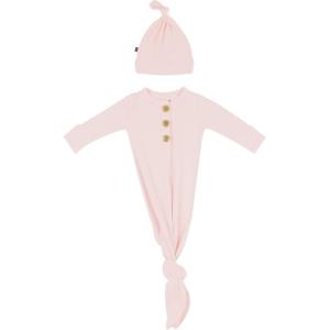 imageKYTE BABY Knotted Gown with Hat SetBlush