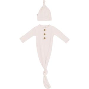 imageKYTE BABY Knotted Gown with Hat SetOat