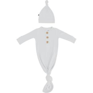 imageKYTE BABY Knotted Gown with Hat SetStorm