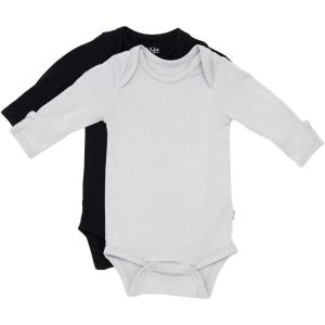 imageKYTE BABY Rayon made from Bamboo Long Sleeve Baby Bodysuits 2PackMidnightstorm