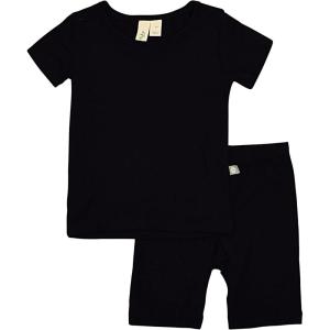 imageKYTE BABY Short Sleeve Toddler Pajama Set 97 Rayon made from Bamboo 3 SpandexMidnight