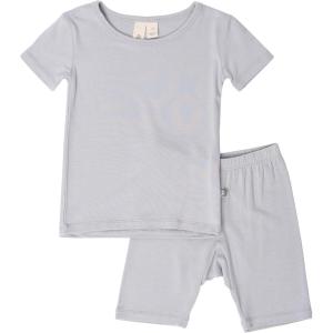 imageKYTE BABY Short Sleeve Toddler Pajama Set 97 Rayon made from Bamboo 3 SpandexStorm