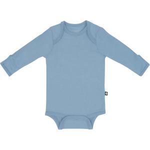 imageKYTE BABY Soft Bamboo from Rayon Long Sleeve Unisex Bodysuit 024 MonthsSlate
