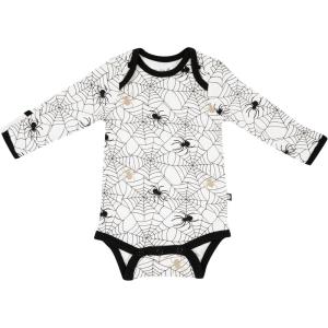 imageKYTE BABY Soft Bamboo from Rayon Long Sleeve Unisex Bodysuit 024 MonthsSpider