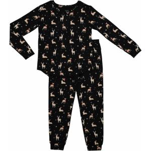 imageKYTE BABY Womens Jogger Pajama SetMidnight Deer