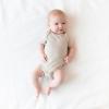 imageKYTE BABY Short Sleeve Unisex Baby Bodysuits Rayon Made From Bamboo MaterialOat