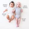 imageKYTE BABY Unisex Bodysuits 2Pack Short Sleeve Baby Bodysuits 97 Rayon made from Bamboo 3 SpandexCloud  Storm