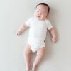 imageKYTE BABY Unisex Bodysuits 2Pack Short Sleeve Baby Bodysuits 97 Rayon made from Bamboo 3 SpandexCloud  Storm
