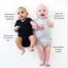 imageKYTE BABY Unisex Bodysuits 2Pack Short Sleeve Baby Bodysuits 97 Rayon made from Bamboo 3 SpandexMidnightstorm