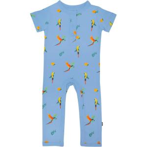 imageKYTE BABY Rayon Made From Bamboo Short Sleeve RomperMacaw