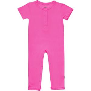 imageKYTE BABY Rayon Made From Bamboo Short Sleeve RomperRaspberry