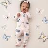 imageKYTE BABY Soft Bamboo from Rayon Long Sleeve Unisex Bodysuit 024 MonthsBlush Butterfly