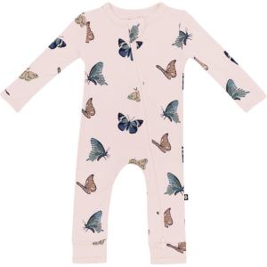 imageKYTE BABY Soft Bamboo from Rayon Long Sleeve Unisex Bodysuit 024 MonthsBlush Butterfly