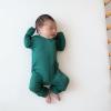 imageKYTE BABY Unisex Rayon Made From Bamboo Zippered Rompers 612 Months Emerald