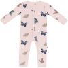 imageKYTE BABY Unisex Soft Romper with Snap Closure 97 Rayon made from Bamboo 3 SpandexBlush Butterfly