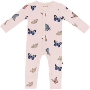 imageKYTE BABY Unisex Soft Romper with Snap Closure 97 Rayon made from Bamboo 3 SpandexBlush Butterfly