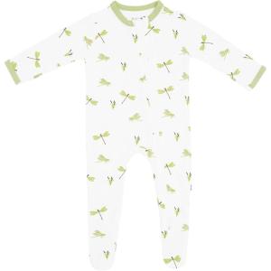 imageKYTE BABY Unisex Zipper Closure Footies Rayon Made From Bamboo 024 MonthsDragonfly