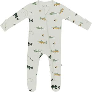 imageKYTE BABY Unisex Zipper Closure Footies Rayon Made From Bamboo 024 MonthsFishing