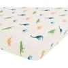 imageKyte Baby Soft Crib Sheet  Standard Fitted Crib Sheet Made with Rayon from Bamboo UltraGentle and Breathable Very Hungry CaterpillarEcru Roar