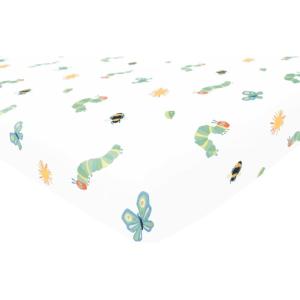 imageKyte Baby Soft Crib Sheet  Standard Fitted Crib Sheet Made with Rayon from Bamboo UltraGentle and Breathable Very Hungry CaterpillarThe Very Hungry Caterpillar and Friends
