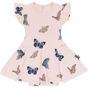 imageKYTE BABY Rayon Made from Bamboo Twirl Bodysuit DressBlush Butterfly