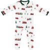 imageKYTE BABY Unisex Zipper Closure Footies Rayon Made From Bamboo 024 MonthsHoliday Train