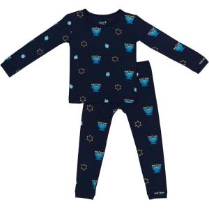 imageKYTE BABY Toddler Pajama Set  Pjs for Toddlers Made of Soft Bamboo Rayon MaterialHanukkah