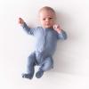 imageKYTE BABY Unisex Footie Rayon Made From Bamboo Snap Closure 1824 Months Slate