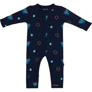 imageKYTE BABY Unisex Soft Romper with Snap Closure 97 Rayon made from Bamboo 3 SpandexHanukkah